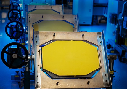 SABR (Scalable Agile Beam Radar) APG-83 AESA radars lined up in lab