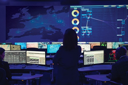 Dark Military Command Center