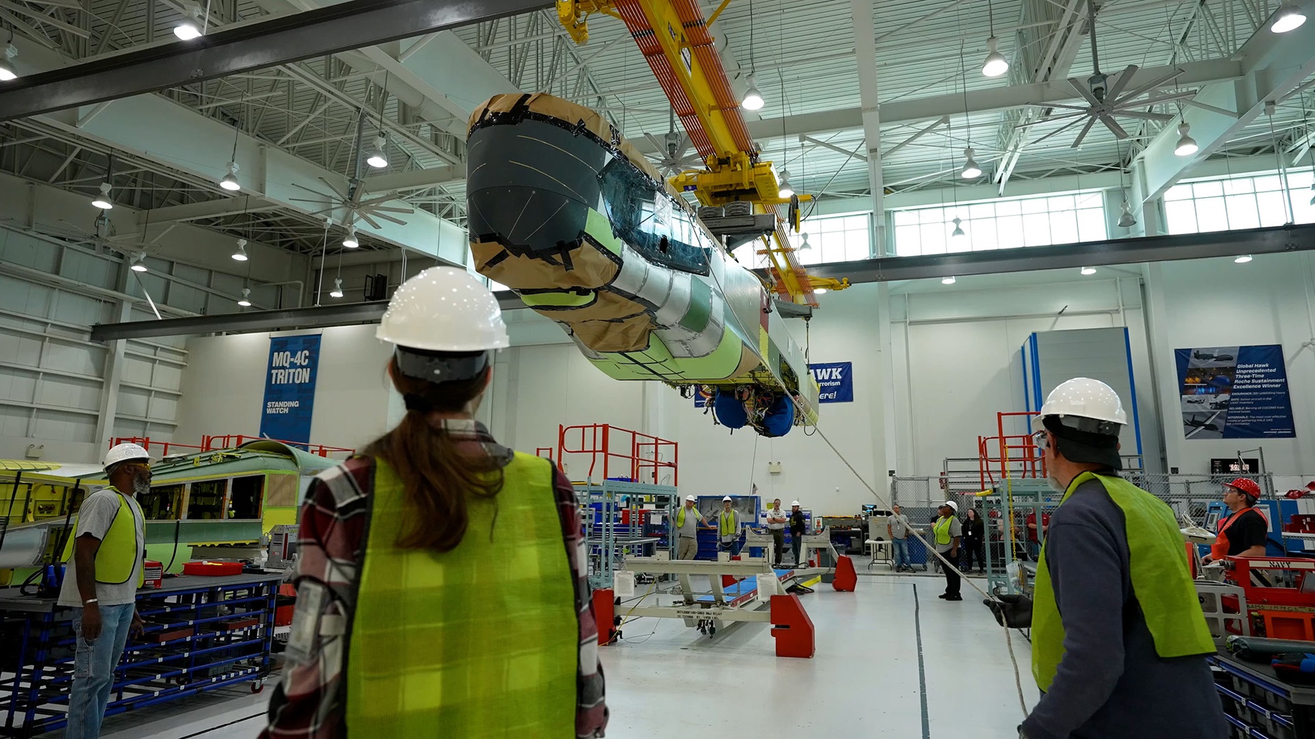 workers at Northrop Grumman's Moss Point Manufacturing site