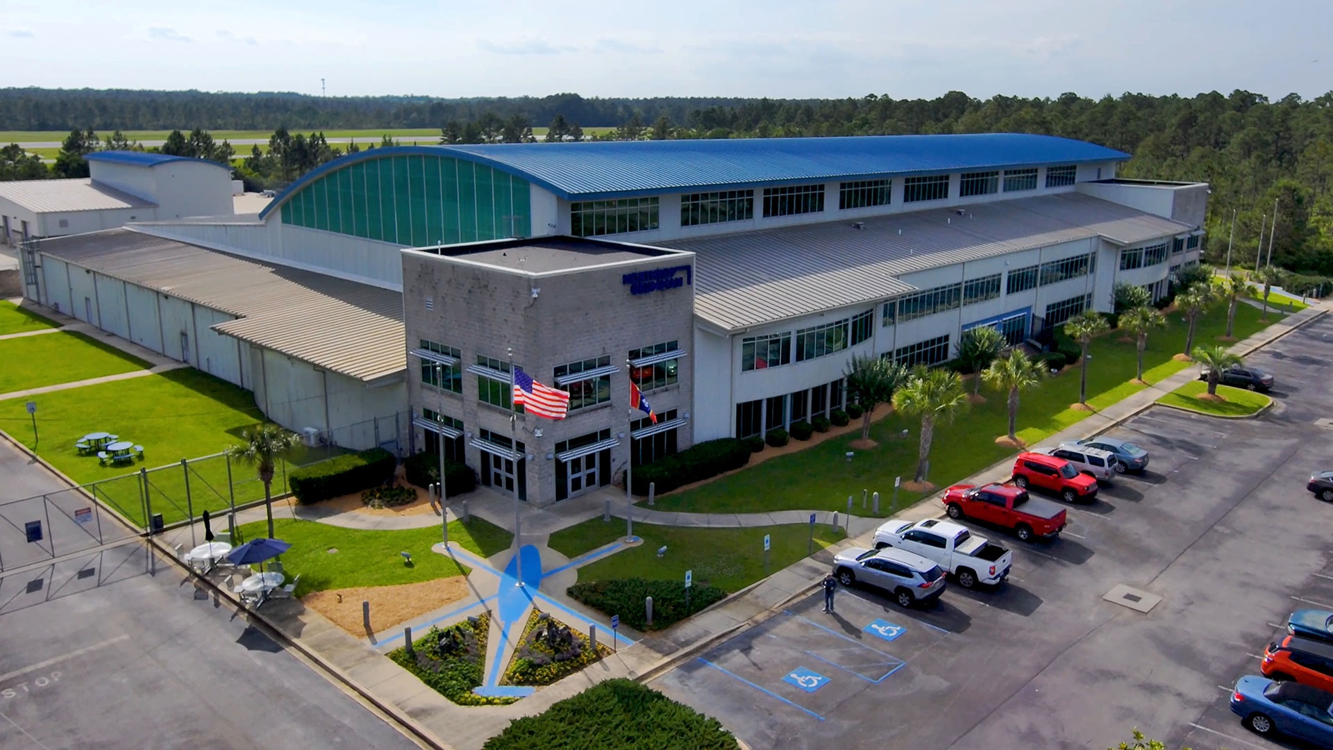 Aerial view of Northrop Grumman's Moss Point Manufacturing site