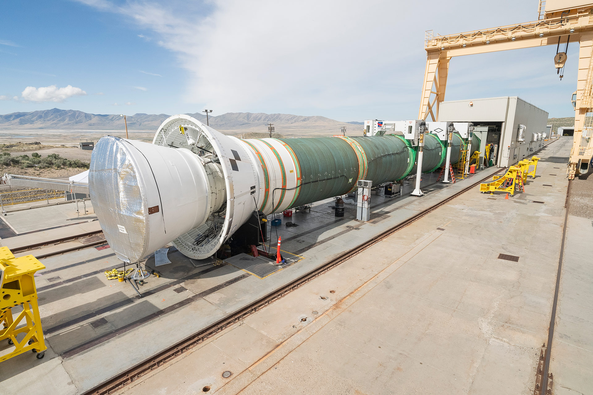 rocket booster test site