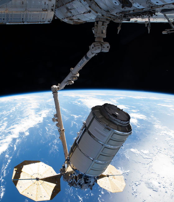 Image of Cygnus in space