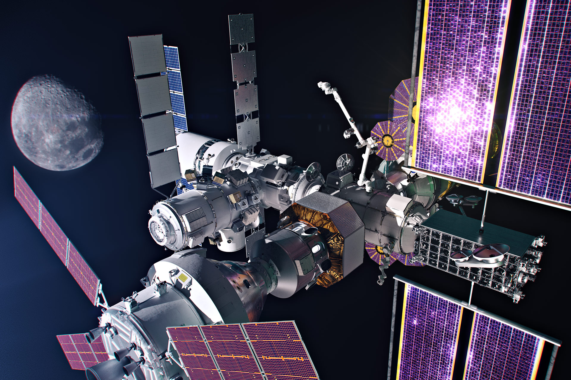 HALO spacecraft in space