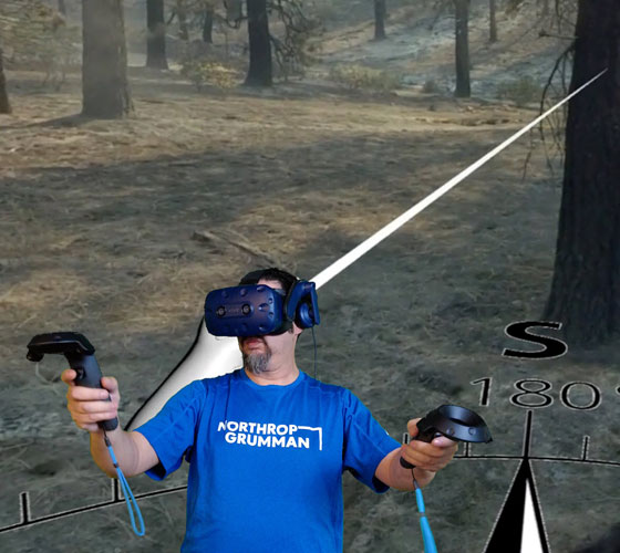 Screengrab from VR tech