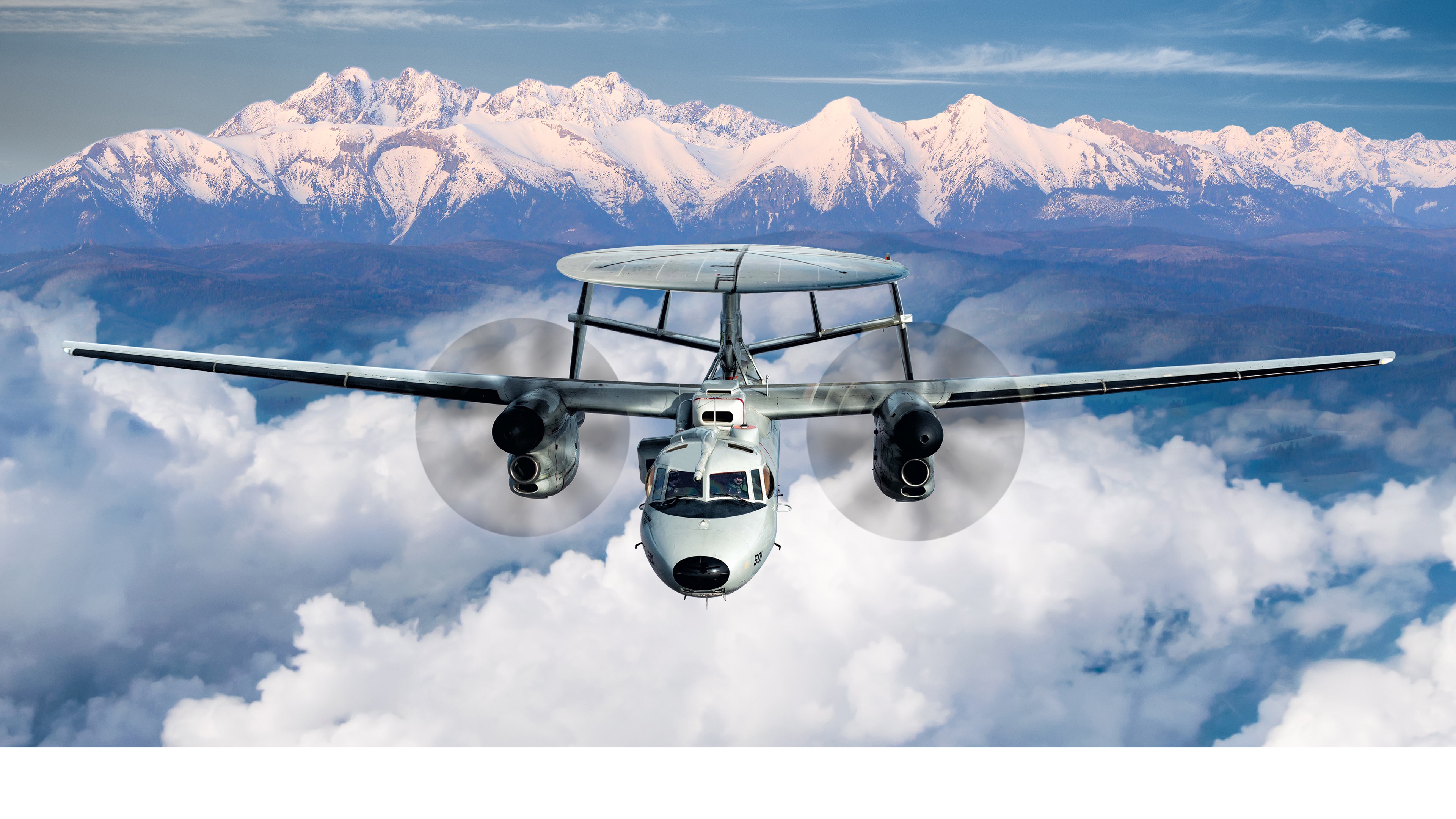 E-2D Over Poland landscape