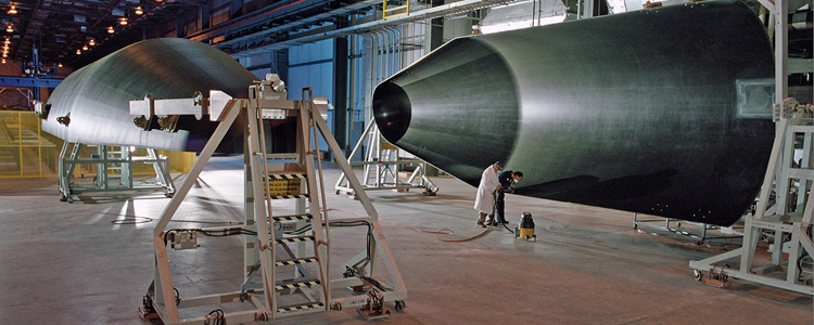 Advanced Composite Structures tip of rocket