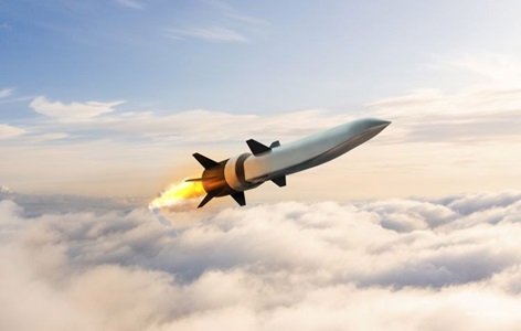 Scramjet News rendering of missille soaring through the clouds