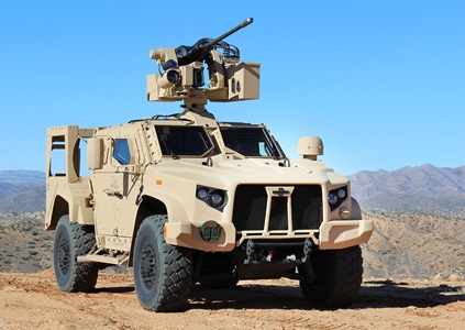 Armaments and Ammunition – Northrop Grumman Land Capability gun on military vehicle