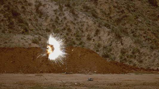 Counter-U-AS Picture of a drone falling from the sky