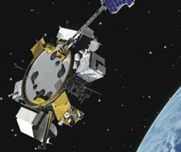 ESPA-satellite- maturing-as-preferred-ride-for-small-national-security-payloads rendering of satellite above earth