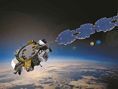 ESPAStar-1-2020 A satellite in orbit in space above earth