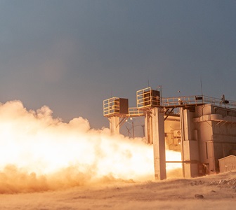 Energetic-and-Test-Research-News rocket motor being tested