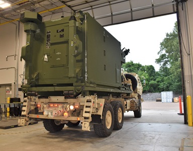 IBCS-Poland back side view of a large military vehicle