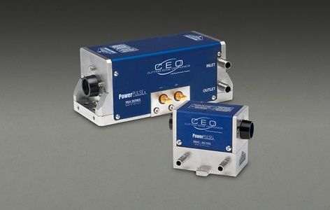 CEO Laser – Laser Gain Modules Two blue boxes containing Laser Gain Modules