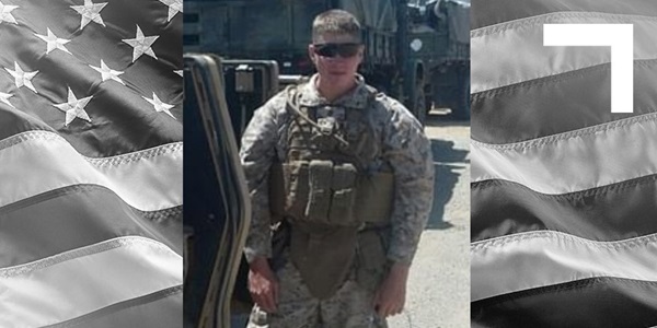 Marine Veteran John facebook U.S. Marine Corps Veteran standing in front of military vehicles