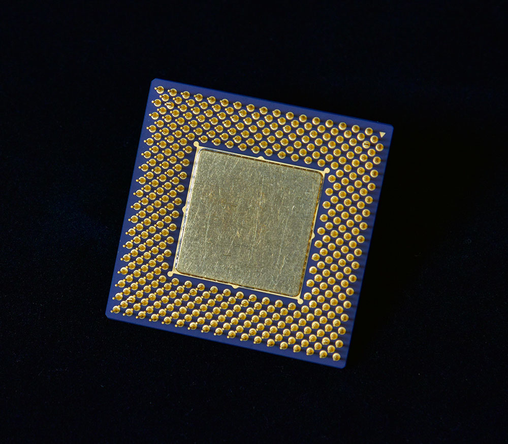 Closeup of the back of a neuromorphic camera