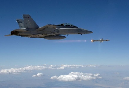 Northrop Grumman to Increase Inventory of Advanced Anti-Radiation Guided Missile (AARGM) for the US Navy and German Air Force AARGM missile fired from a fighter jet