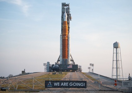 Northrop Grumman’s Boosters Ready to Launch a New Era of Deep Space Exploration for NASA’s Artemis Program Artemis I rocket at launch pad