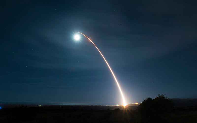 Rand GBSD Report missile trail in space