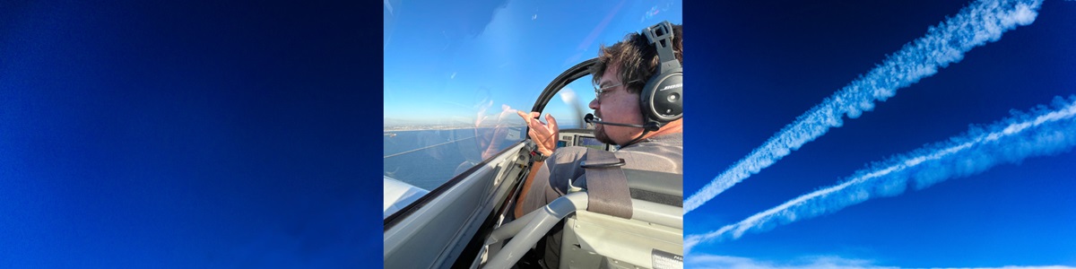 pilot in small airplane
