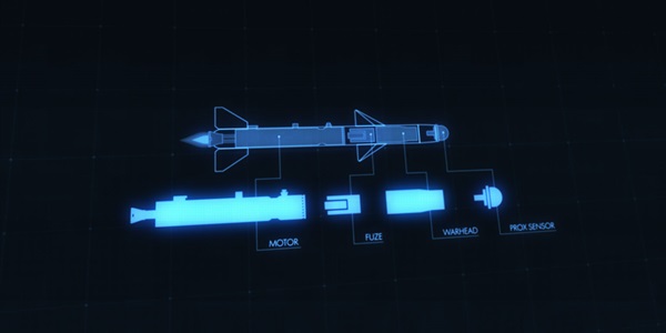 Propulsion Systems: The Complete Missile Components Package From Tip to Tail drawing of rocket motor fuze and warhead