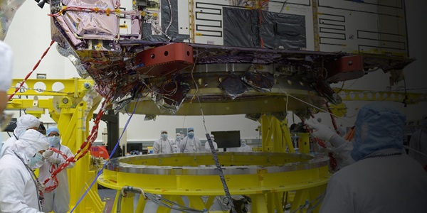 engineers working on space craft