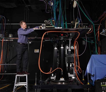 CIRCM – Common Infrared Countermeasures man inspecting missile detection system