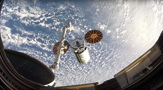 Cygnus spacecraft at International Space Station Cygnus spacecraft at International Space Station