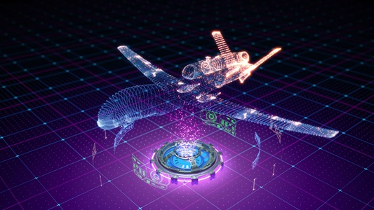 digital rendering of military aircraft