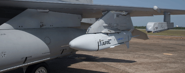 Gray Wolf Missile Design A view of a missile attached to an aircraft wing