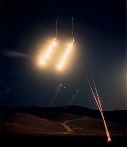 Northrop Grumman Continues Illuminating the Battlefield for US Army illuminating flares light up night sky