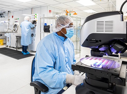 Northrop Grumman Establishes New Microelectronics Packaging Facility for Next-Generation Defense Applications lab facility for semiconductor wafer post-processing