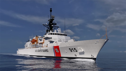 Northrop Grumman to Develop C5ISR and Control Systems for US Coast Guard Offshore Patrol Cutters artist rendition of USCGC Offshore Patrol Cutter