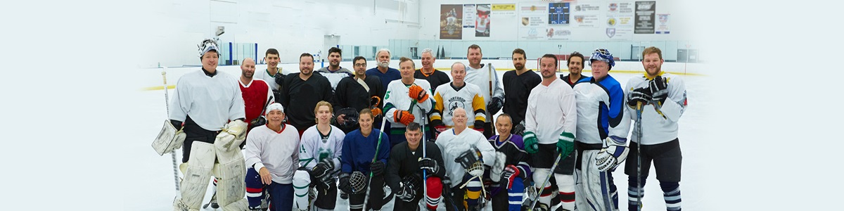 hockey team in uniform on ice
