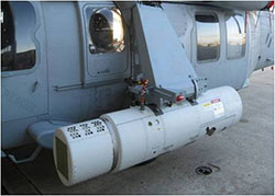 Airborne Laser Mine Detection System Airborne Laser Mine Detection System on an aircraft
