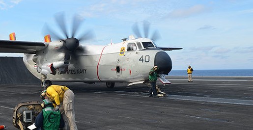 C-2A Greyhound C-2A Greyhound aircraft and crew on runway
