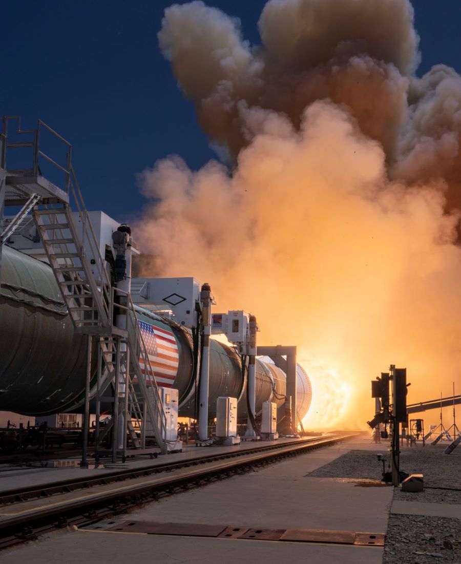 Northrop Grumman Tests Most Powerful Segmented Solid Rocket Booster Ever Built