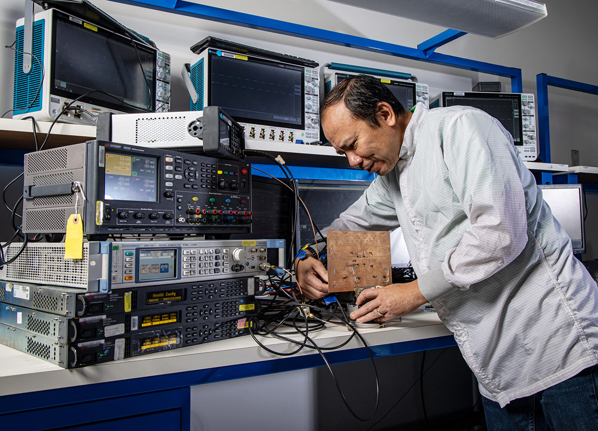 man in lab coat