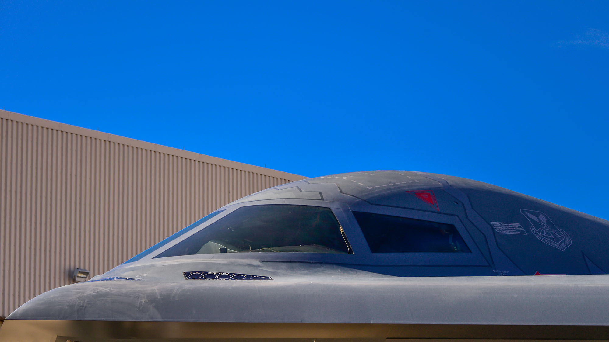 close up of B-2 Spirit Stealth Bomber