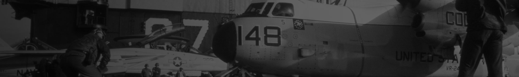 Historical Navy aircraft on carrier deck