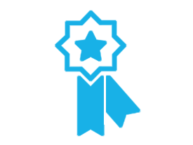 digital icon of ribbon award