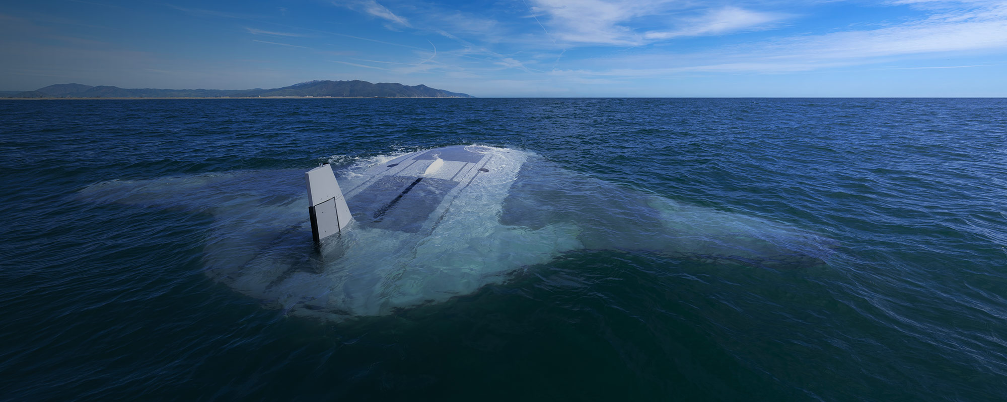 Manta uncrewed underwater vehicle in the ocean