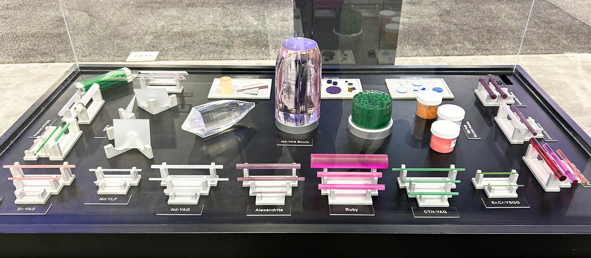 products from a tradeshow for a conference