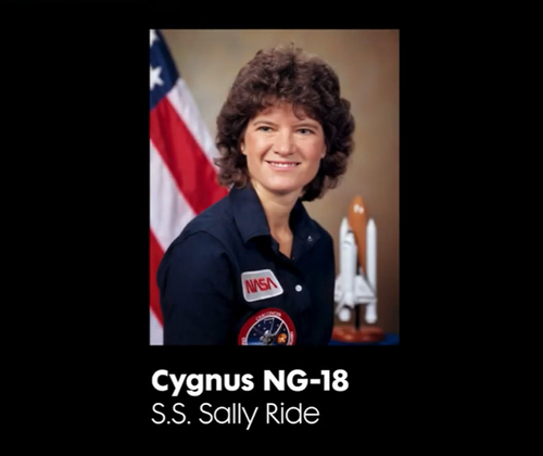 Watch: Northrop Grumman Names Next Cygnus Mission After Space Pioneer Sally Ride