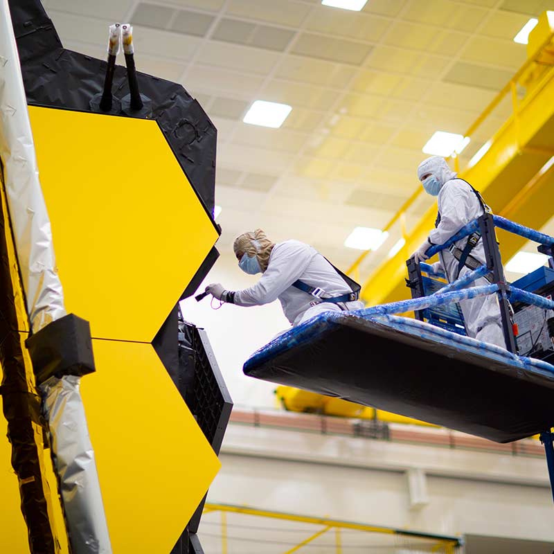 Engineering Marvel: The JWST Mega Sunshield Takes its Shape (James Webb Space Telescope) Engineering Marvel: The JWST Mega Sunshield Takes its Shape