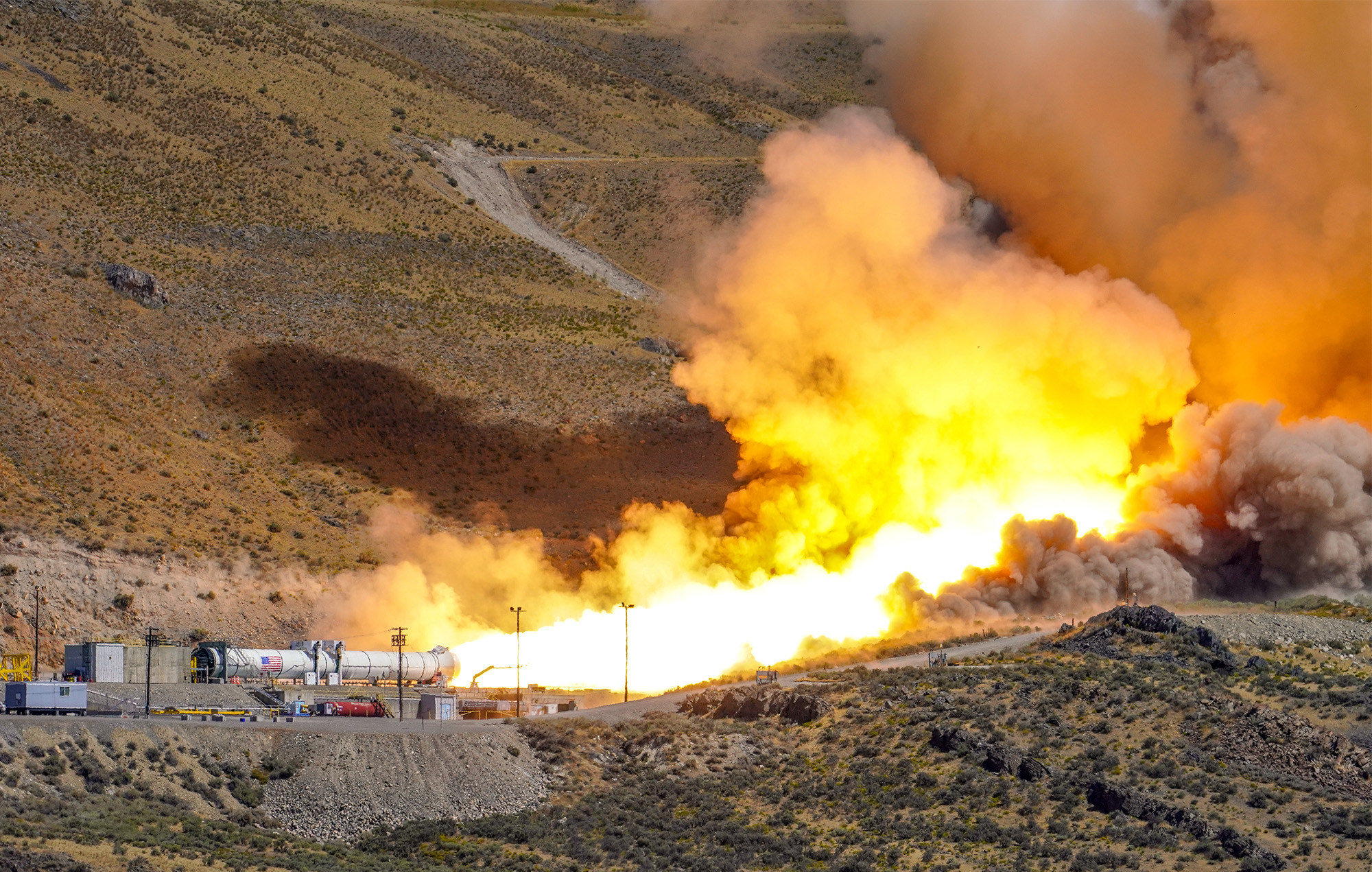 FSB-Web-5 Motor during test fire
