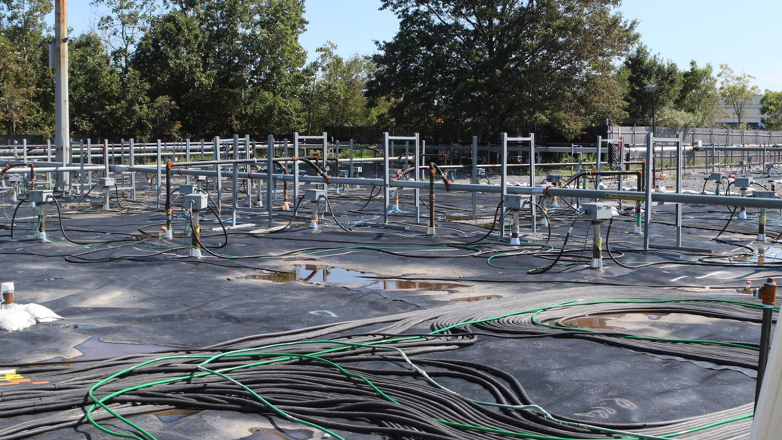 Bethpage Soil Cleanup Work Zone vapor extraction wells