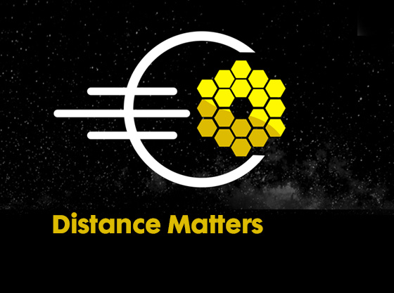 James Webb Space Telescope Infographic – Distance Matters – JWST James Webb Space Telescope "Distance Matters" Infographic